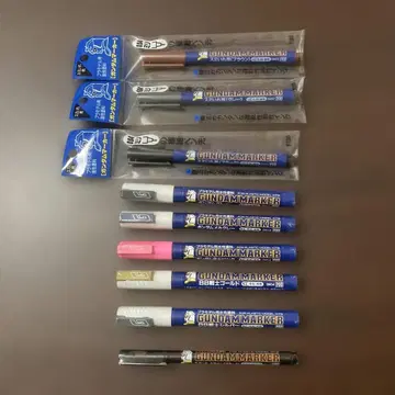 GUNDAM MARKER 9개 세트 미사용, 미개봉