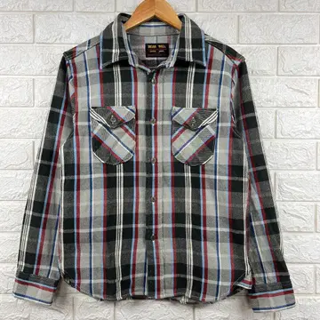 미사용 UES 엑스트라 헤비 플란넬 셔츠 플란넬 셔츠 1 아메카지