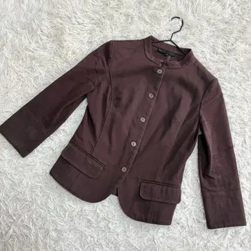 UNTITLED 노카라 자켓 코튼 스마트 브라운 ( M )