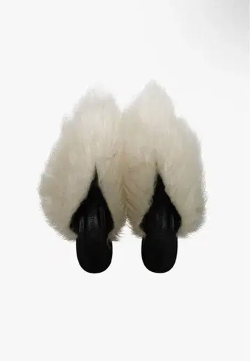 더 레드 스레드 S hairy fur mule