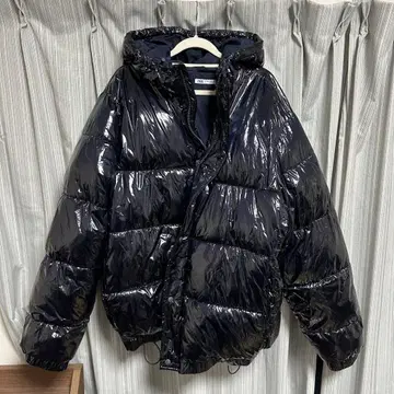 Zara 광택 다운 자켓