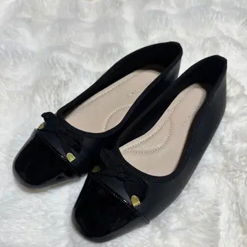 컨디션 최상 젤리빈스 블랙 플랫슈즈 밸리슈즈 23cm