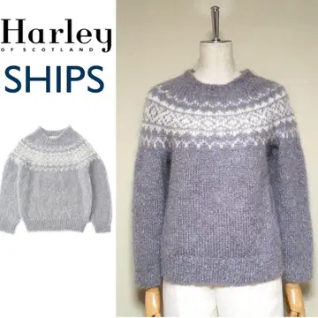 쉽스 x 할리 오브 스코틀랜드 모헤어 x 울 페어아일 니트 34