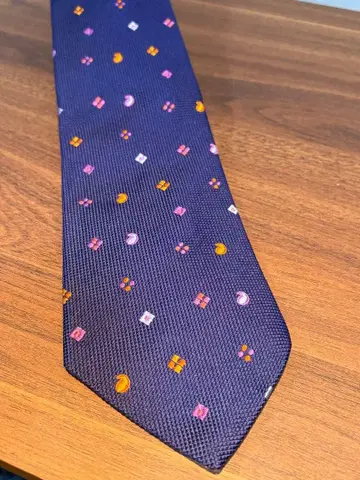 폴스미스, 컬러풀 무늬, 네이비 넥타이, 새상품급