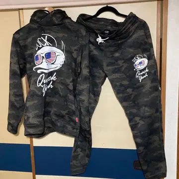 DUCK DUDE 후드 맨투맨 팬츠 세트