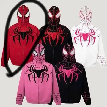 스파이더맨 후드티 후디 후드 부착 후드티 M 남녀 공용