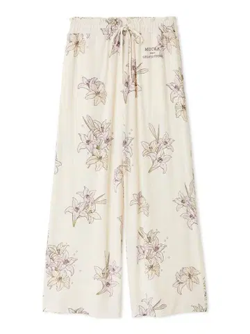 젤라또피케 [ MUCHA ] 릴리 패턴 롱 팬츠 (LAV)