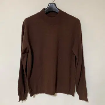 에피소드 보틀넥 니트 캐시미어 100% 긴팔 스웨터 브라운 계열 DMW