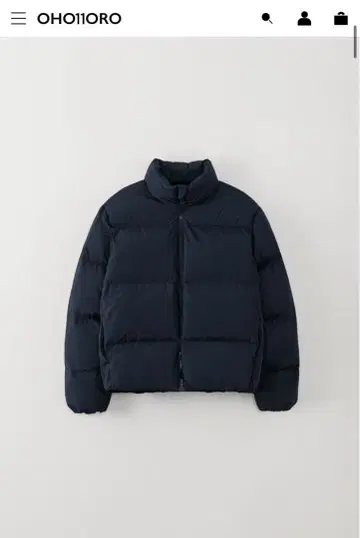 OHOTORO 헤리티지 덕 다운 네이비 S