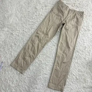 유니클로 치노 팬츠 빈티지 레귤러 핏 무지 베이지