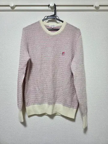 [ milaschon ] 밀라 쇤 남성용 긴팔 핑크 M 사이즈