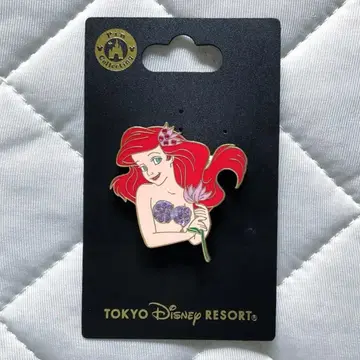 [ 미사용 새상품 ] 도쿄 디즈니 리조트 인어공주 아리엘 핀 배지