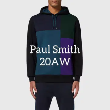 폴스미스 20AW 컬러 블록 패턴 후드티