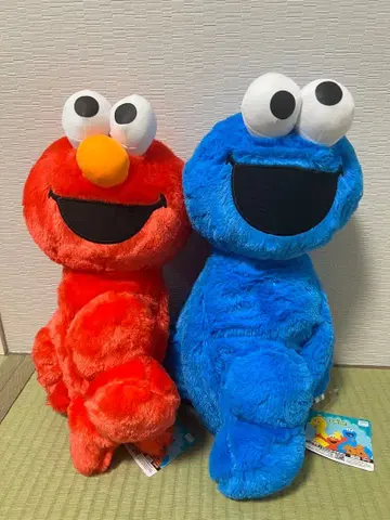 [ 세서미 스트릿 BIG 봉제 인형 엘모 쿠키 몬스터 GiGO 한정판 ]