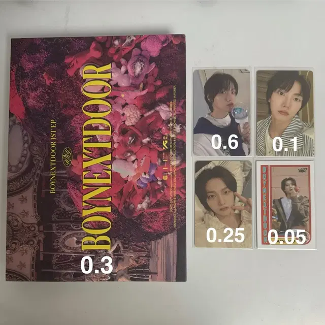 보이넥스트도어 보넥도 why 뭣같아 개봉앨범 성호 포카 양도멤버십키트시그