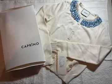 CAPRINO 가디건 NADESHIKO 캐시미어 혼방 레이스