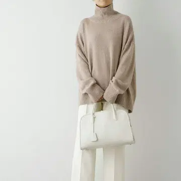 2023AW 윔 가젯 울 오버 터틀 캐시미어 혼방 니트 워셔블