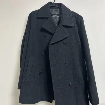 이스트 보이 울 혼방 다크 그레이 피 코트 M