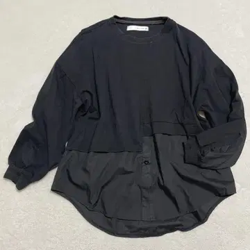 부즈루드 이소재 디자인 도킹 상의 성숙 캐주얼 모드 F