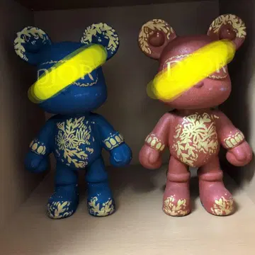 2체 세트 33cm 규사 베어 아트 드리핑 아트 유체 아트