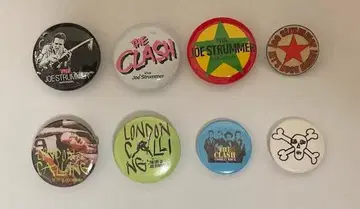 [ 귀중 ] THE CLASH 캔 배지 + 핀 배지 ( 8개 세트 )
