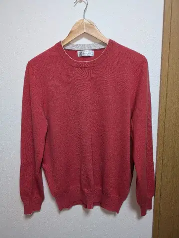 브루넬로쿠치넬리 캐시미어 100% 니트 빨간색