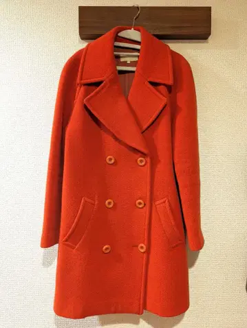 UNTITLED 오렌지 피 코트