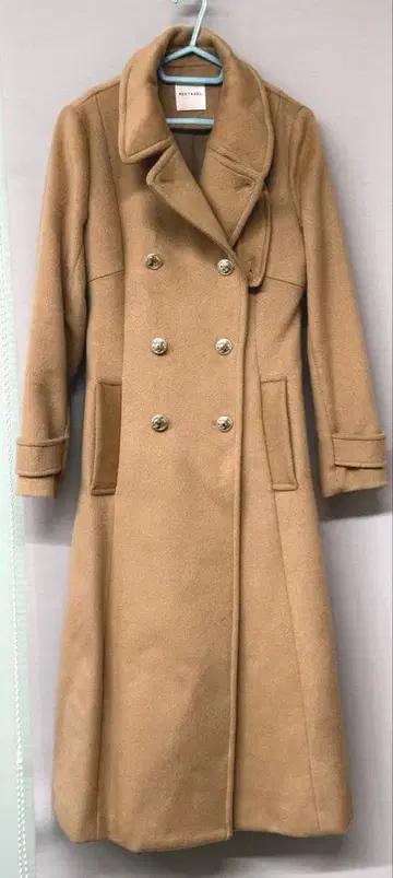 REDYAZEL 롱 코트 베이지 골드 버튼 S 사이즈