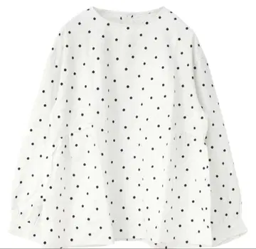 새상품급 blue willow 도트 셔츠 화이트