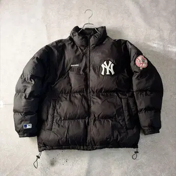 인기 Perushu 다운 자켓 MLB 양키스 자수 로고 XL