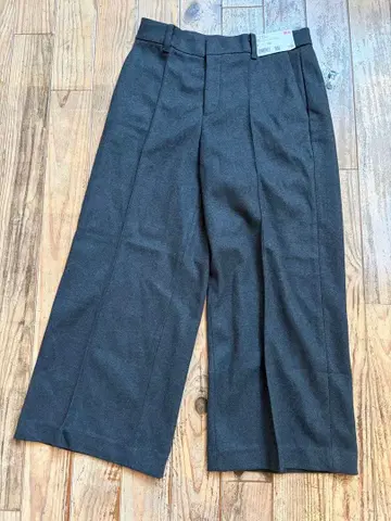 택 포함 새상품 UNIQLO:C 브러쉬드 저지 크롭 팬츠 M