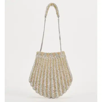 ZARA 비즈 쉘 백 파티 백