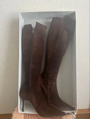 다크 브라운 롱 부츠