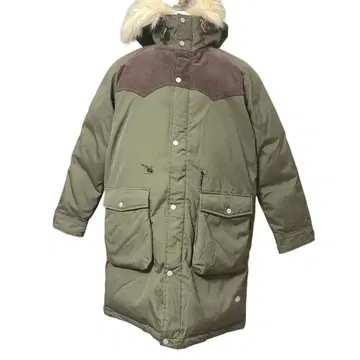 택 포함 새상품 Dickies 모즈 코트 퍼 포함 카키 L