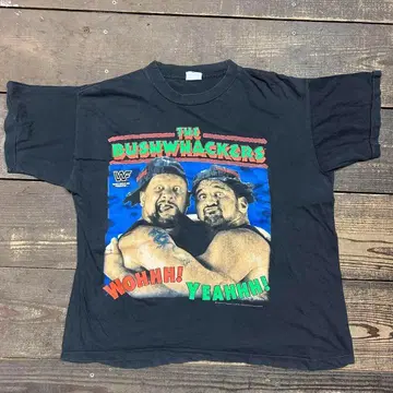 초레어 90년대 WWF 더 부시워커즈 프로레슬링 T셔츠 블랙 M