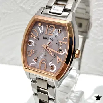 SEIKO 세이코 루키아 전파 솔라 손목시계 작동 1B22-0BB0