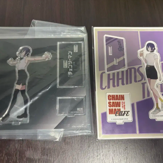 체인소맨 레제 베이스야드, 팝업카페 아크릴 스탠드 2종 일괄 판매