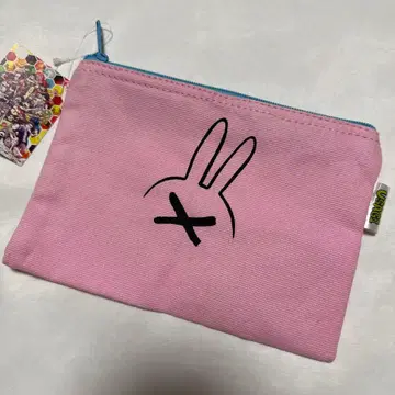 단종 아사노 이니오 오야스미 푼푼 밧텐 토끼 파우치 핑크