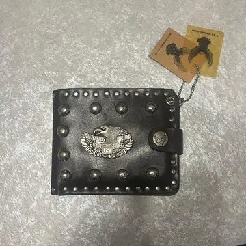 Harley-Davidson 할리 스터드 이단 접이식 아메카지 지갑