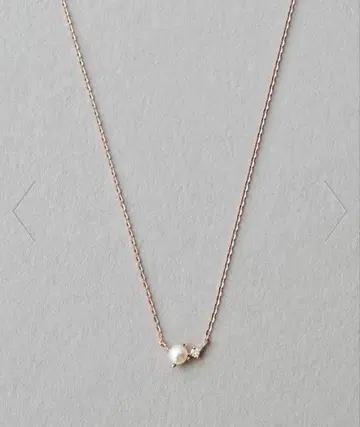 ete 레이어 펄 다이아몬드 목걸이 K10MPG