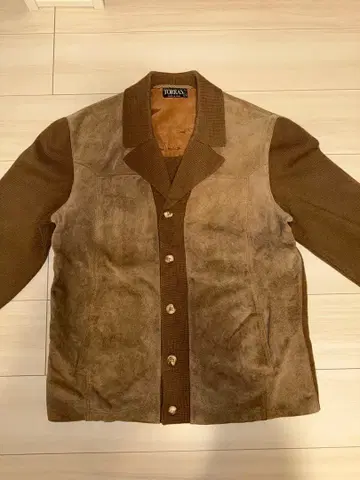 70s 80s rorras 가죽 니트 자켓 vintage 구제 의류