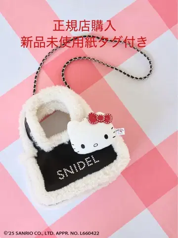 snidel 스나이델 헬로키티 백 블랙 BLK