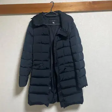 블랙 다운 자켓 퀼팅