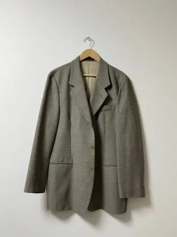 EMPORIO ARMANI 체크 무늬 테일러드 자켓