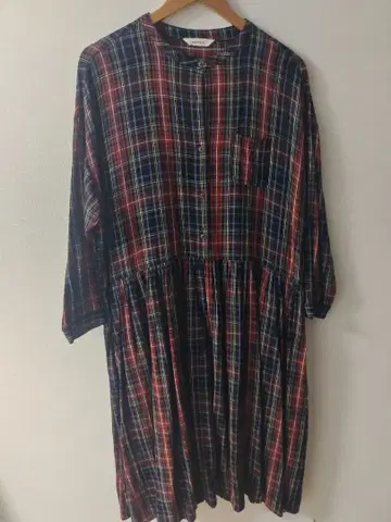 soulberry 체크 무늬 긴팔 원피스