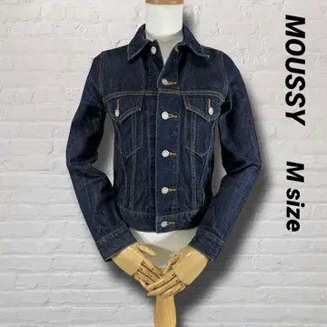 MOUSSY 마우지 데님 자켓 자수 사이즈 1 M 사이즈