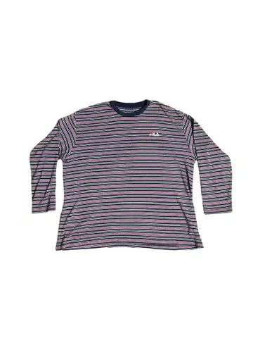 FILA 스트라이프 긴팔 티셔츠