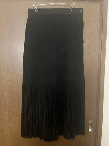 HYKE 블랙 프린지 스커트 사이즈 2