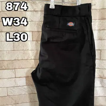 디키즈 874 워크 팬츠 자수 블랙 34 x 30