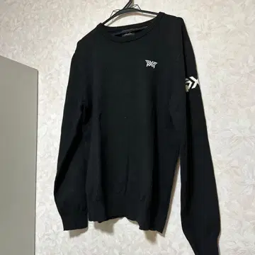 블랙 크루넥 트레이닝복 로고